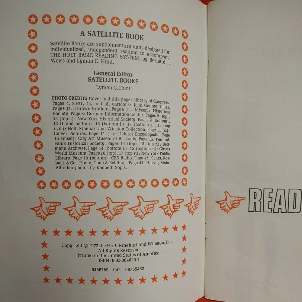 READ ME OR ELSE 1973 Paperback‎ Kenneth Josephine Sopis Holt Reinhart retro text